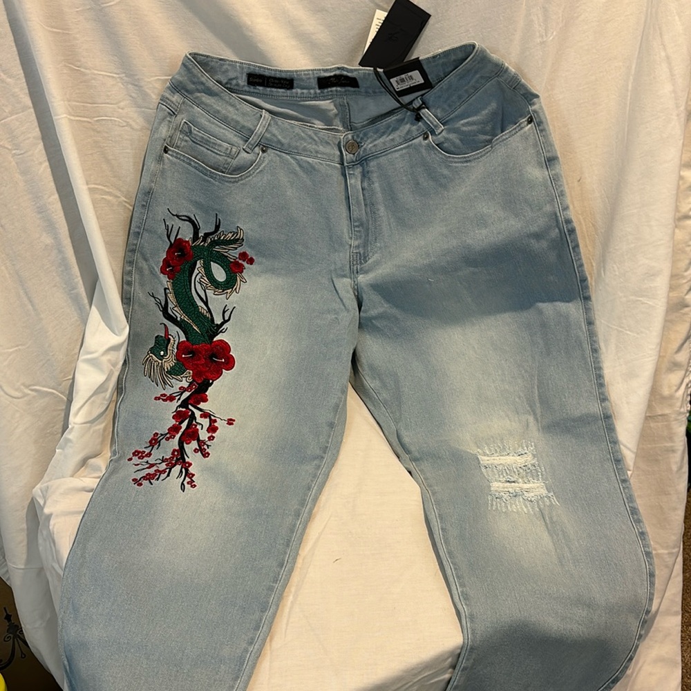 Women’s embroidered jeans